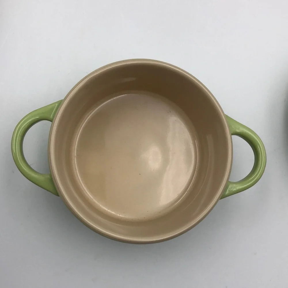 Le Creuset Mini Round Cocotte Palm 8 oz Set of 4